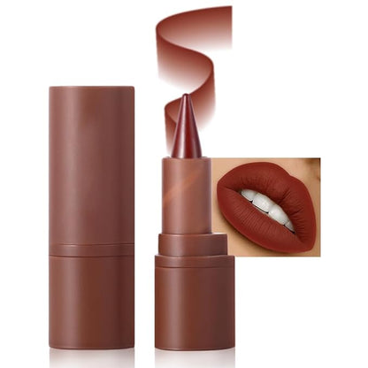 AMY'S DIARY Mocha Matte Crayon Lipstick Lip Makeup, Precision Tip Matte Lip Crayon, Longwear Up To 24Hrs, Lead The Way,Smudge Waterproof for Women Smudge Waterproof for Women (5#, 1 pc)