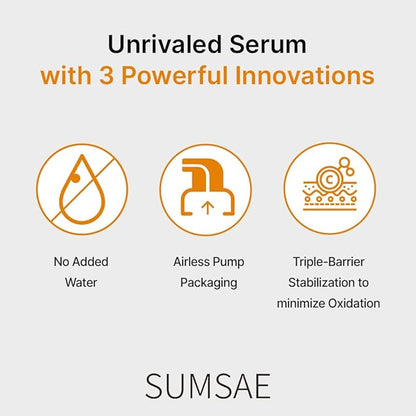 Pure Vitamin C Serum - Best Korean Skincare with Vitamin 10.5%, No Added Water, Special Airless Pump, Brightening and Firming Skin, Improving Uneven and Dull Skin Tone, 30ml/1.01fl.oz.