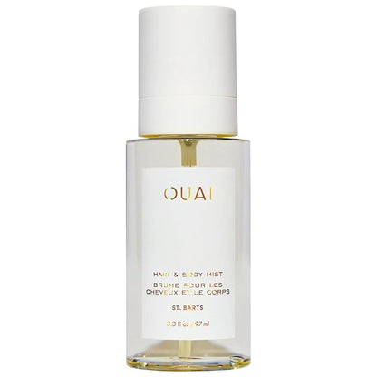 OUAI St. Barts Hair and Body Mist - Tropical-Scented Hair Perfume and Body Spray - Notes of Dragonfruit, Orange Blossom, Tuberose & Musk (3.3 Fl Oz)