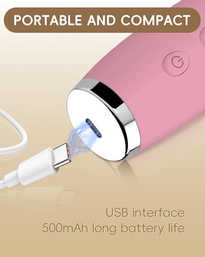 Facial Pore Blackhead Remover Vacuum - Fore Cleaner and Blackhead Extractor with 3 Adjustable Suction Levels - 5 Probes - Pore Vacuum Kit for Women&Men (Matte Pink)
