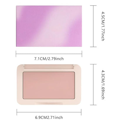 Nude Matte for Face Cheeks Blush, Natural Cream Blushes Makeup Palette, Skin Color Monochrome Blush Creamy Powder Palette Makeup for Older Women, Blushes Eyeshadow Foundation for Every Day 01