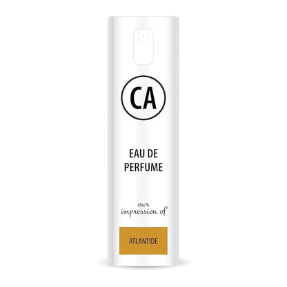 CA Perfume Impression of Atlantide Unisex Eau De Parfum Floral Fruity Scent Long Lasting Unisex Fragrance Travel Size TSA Ready for Day and Night Wear 0.33 Fl Oz 10ml