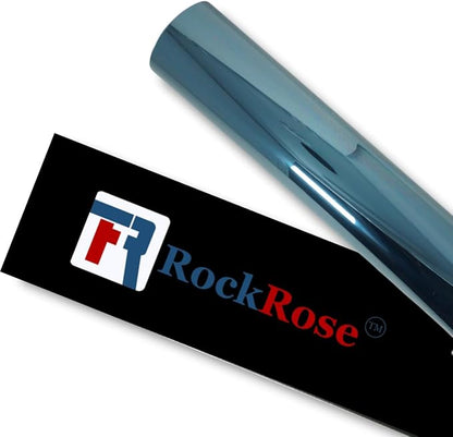 RockRose 50% Nano Ceramic Car Window Tint 20 in x 10FT 2PLY Privacy Film Heat Block, 99% UVR, and 85% IRR Block for Auto or Home Strong Adhesive, Easy Shrink, Plotter Friendly - Charcoal