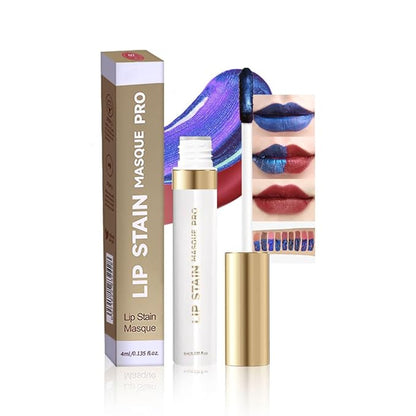 Lip Stain - Wipe-Off & Peel Off Lip Color | Waterproof, Long Lasting, Transfer-Resistant, Smudge-Proof Lip Tint | Easy Wipe Finish, High Pigment | All-Day Vibrant Kiss-Proof Lip Stain, warm pink tones