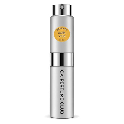 CA Perfume Impression of Marfa Spices for Women and Men Amber Floral Scent Long Lasting Unisex Fragrance Eau De Parfum Travel Size Refillable Atomizer Spray 0.27 Fl Oz 8ml