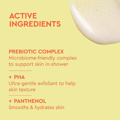 BYOMA Smoothing Body Polish - For Breakouts & Textured Skin - Exfoliating Body Scrub with PHA & Panthenol - Restores Skin Barrier & Soothes Inflammation - 10.14 fl oz