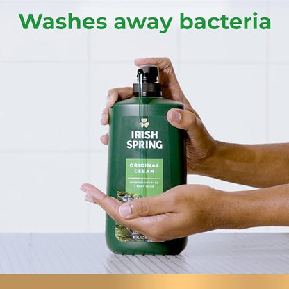 Irish Spring Original Clean Body Wash, 30 Oz Pump (Pack of 4)