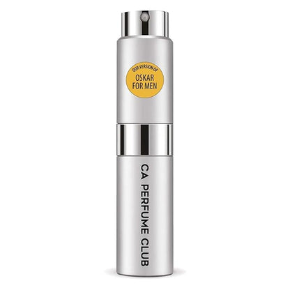 CA Perfume Impression of Oskar For Men Woody Spicy Scent Long Lasting Cologne for Men Eau De Parfum Travel Size Refillable Atomizer Spray 0.27 Fl Oz 8ml