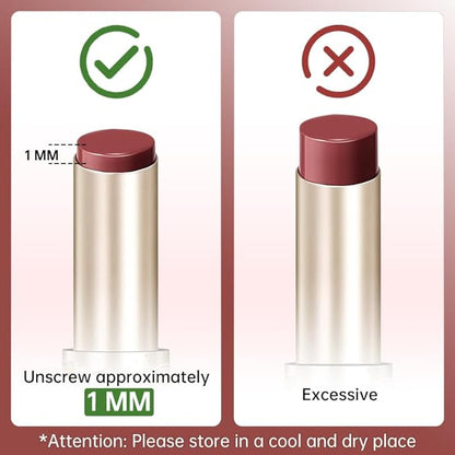 CATKIN Glossy Lip Balm Ultra Hydating Glow Lip Tinted Jelly Plumping Melting Balm Shea Butter Repair Soothing For Dry Lips 0.12 oz C10 HIBISCUS