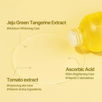 BERGAMO Green Tangerine Vita Shine Toner for Soothing, Hydrating, Face Moisturizer, Korean Skin Care, 6.09 fl.oz, 180ml