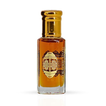 INTENSE OUD Dark Oud Ispahan Long Lasting Arabian Perfume Oils for Women 12ML (0.40 OZ) Bold Fragrance Oil With Rose, Saffron & Oud Notes – Premium Concentrated Perfume Oil in Black Gift Box