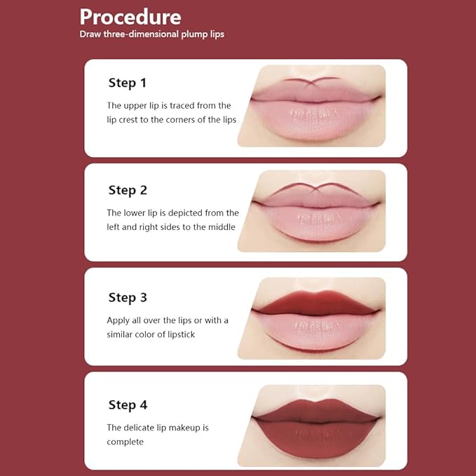 Matte Calligraphy Liquid Lip Liner Lipstick Pencil, Dark Purple Long-Lasting Transfer-Proof Lip Stain Halloween Birthday Party Wear, Sheer Buildable Color, Fades to a Natural Wash of Colors