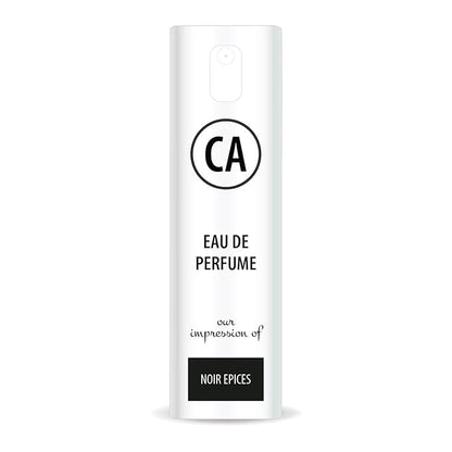 CA Perfume Impression of Noir Epices Unisex Eau De Parfum Amber Spicy Scent Long Lasting Unisex Fragrance Travel Size TSA Ready for Day and Night Wear 0.33 Fl Oz 10ml