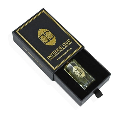 INTENSE OUD Attar Al Wardat Long Lasting Arabian Perfume Oils for Women 12ML (0.40 OZ) Fragrance Oil with Fresh Rose, Bright Bergamot & Woody Finish - Concentrated Perfume Oil in Black Gift Box