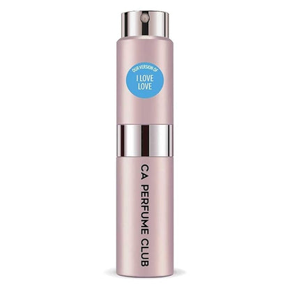 CA Perfume Impression of I Love Love for Women Floral Woody Musk Scent Long Lasting Perfumes for Women Eau De Parfum Travel Size Refillable Atomizer Spray 0.27 Fl Oz 8ml