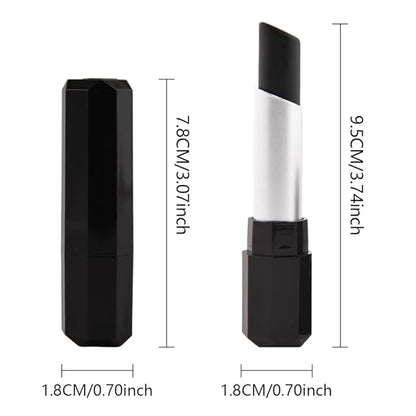 Black Matte Creamy Lipstick for Women, Longwear Lips Gloss & Face Paint Stick, Lip Stick Stain Long Lasting Waterproof Effortless Application Full Coverage Velvet Gloss for Party, Halloween Makeup 01#
