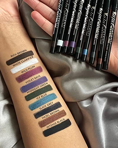 VASANTI Kajal Waterline Eyeliner Pencil - Long-lasting, Waterproof, Smudge-proof, Safe for Sensitive Eyes, Waterline Eye Liner - Opthalmologist Approved and Tested (White Clarifier)