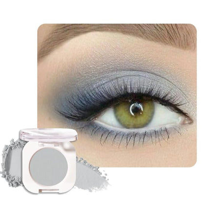 Single Matte Eye Shadow Palette Makeup, Smoky Gray Matte Eyeshadow for Women, Monochrome Eye Shadow Makeup, Pigmented Waterproof Sombras Para Ojos, Vegan, Talc, Paraben & Cruelty Free, 28