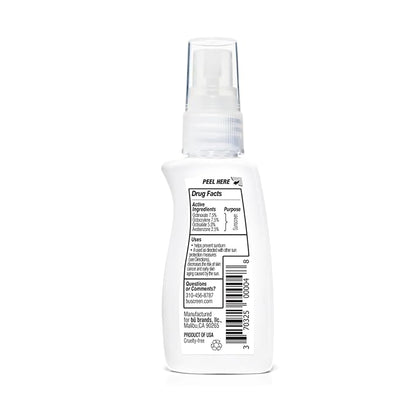BU SPF 30 Sunscreen Spray for Face and Body, Non Aerosol Spray, TSA Travel Size Sunblock, Clear, Non Greasy, Water Resistant, White Sage 1 oz