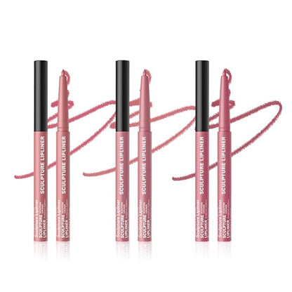 Matte Lip Liner Pencil Set, 12 Colors, Waterproof, Smudge-Proof, Long-Lasting, Semi-Glossy Finish for Defining, Contouring (2#, 3Count (Pack of 1))