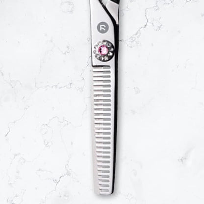 Saki Sakura Swivel Hairdressing Thinning Shears/Scissors - Professional Haircutting - Perfect for Wet or Dry Hair - 440C Stainless Steel (5.5, Steel)