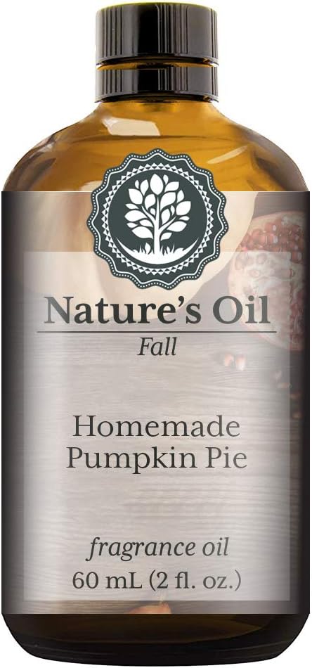 Homemade Pumpkin Pie Fragrance Oil (60ml) for Diffusers, Soap Making, Candles, Lotion, Home Scents, Linen Spray, Bath Bombs, Slime