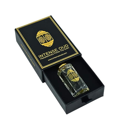 INTENSE OUD Artist Ventu Arabian Perfume Oil for Men & Women, Long Lasting Alcohol-Free Concentrated Fragrance, 12ml (0.40 oz) in Black Gift Box, Pineapple & Musk Notes