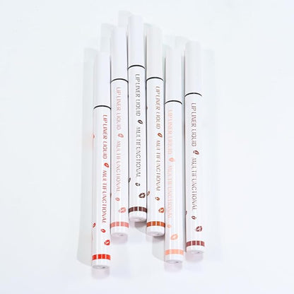 evpct Longwear Liquid Lip Liner Stain Marker Pen Long Lasting Waterproof, Warm Nude Pink Matte Semi Permanent 24 Hour Lip Liner and Lipstick Combo, Color Stay Lipliner All Day, Lips Stain peel off