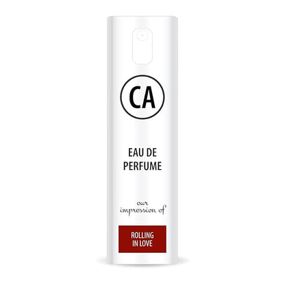 CA Perfume Impression of Rolling In Love Unisex Eau De Parfum Amber Floral Scent Long Lasting Unisex Fragrance Travel Size TSA Ready for Day and Night Wear 0.33 Fl Oz 10ml