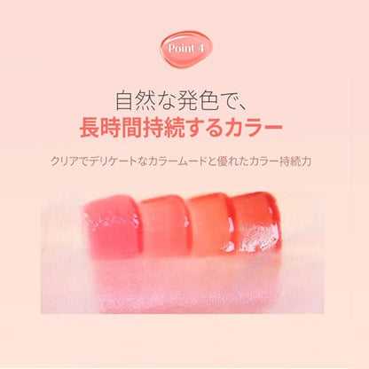 MQNY(MACQUEEN NEWYORK Dewy Water Glow Lip Tint 3.5g 9colors (#02 Candied Pink, Light Pink)