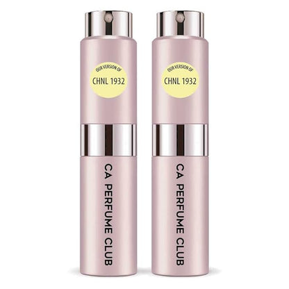CA Perfume Impression of Chill 1932 for Women Floral Woody Musk Scent Long Lasting Perfumes for Women Eau De Parfum Travel Size Refillable Atomizer Spray 0.27 Fl Oz 8ml (Set of 2)