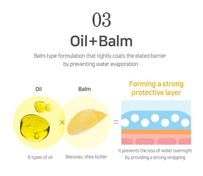 PETITFEE Sleeping Lip Mask Sea Buckthorn Oil 0.53 Oz. | Day & Night Lip Balm, Overnight Lip Mask, Lip Treatment for Dry & Crack Lips, Deep Moisturizing with Vitamin E, Shea Butter, 6 Phyto Oil Complex