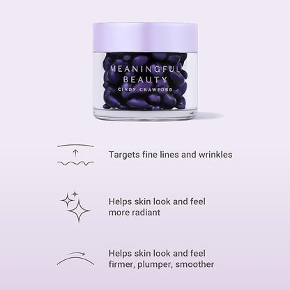 Meaningful Beauty Wrinkle Smoothing Capsules Advanced Formula With Hyaluronic Acid, 20 Count