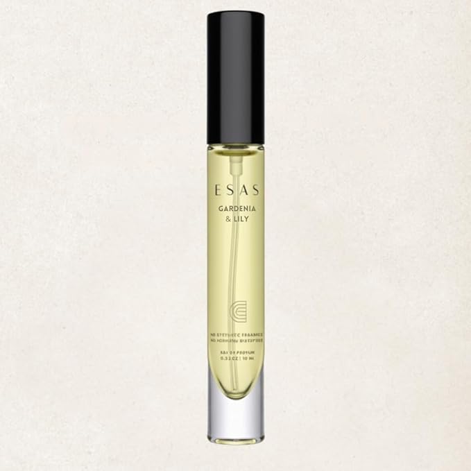 ESAS NYC Gardenia & Lily – Organic Perfume Mist, MADESAFE® – CLEAN | WARM | FLORAL – 0.33 oz Fragrance EDP