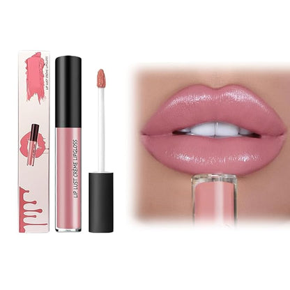 12 Color Cream Lip Gloss Lipstick Portable,Upgraded Waterproof Long-Lasting Moisturizing Lip Lipsticks for Daily Use,Non-Stick to Cup Natural Lipsticks for Home Travel Women (3)