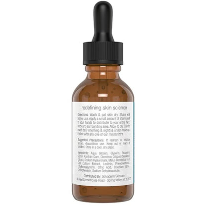 Solvaderm Stemnucell Anti-Aging Facial Serum – Reduces Wrinkles, Fine Lines & Expression Lines – Plant Stem Cells, Peptides & Hyaluronic Acid – Firming, Hydrating Cream for All Skin Types