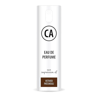 CA Perfume Impression of Vetiver Patchouli Unisex Eau De Parfum Woody Chypre Scent Long Lasting Unisex Fragrance Travel Size TSA Ready for Day and Night Wear 0.33 Fl Oz 10ml