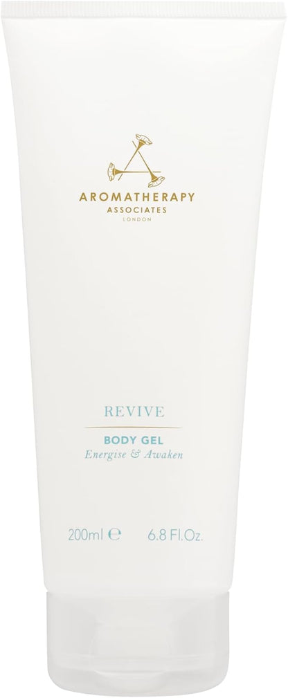 Aromatherapy Associates Revive Body Gel. Invigorating Gel to Energize and Smooth the Skin. Stimulating Essential Oils Boost Circulation and Help with Fluid Retention (6.8 fl oz)
