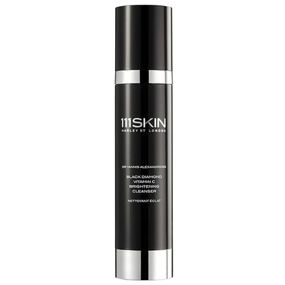 111SKIN Black Diamond Vitamin C Cleanser Face Wash for All Skin Types, Foaming Facial Cleanser with Peptidic Microalgae Complex for Dull Uneven Skin Tone & Dark Spots 3.4 fl oz