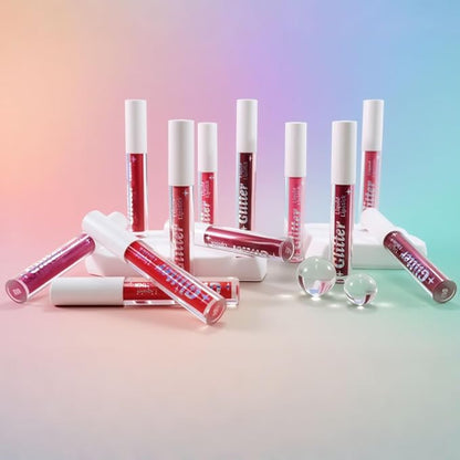 Dark Purple Metallic Lipstick for Women,Lightweight Glitter Sparkling Liquid Lipsticks,Shimmer Lip Gloss Stain Long Lasting Waterproof Smudge Proof Non-Drying 24 Hour Full Coverage Lip Makeup,Vegan