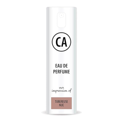 CA Perfume Impression of Tubereuse Nue Unisex Eau De Parfum Amber Floral Scent Long Lasting Unisex Fragrance Travel Size TSA Ready for Day and Night Wear 0.33 Fl Oz 10ml