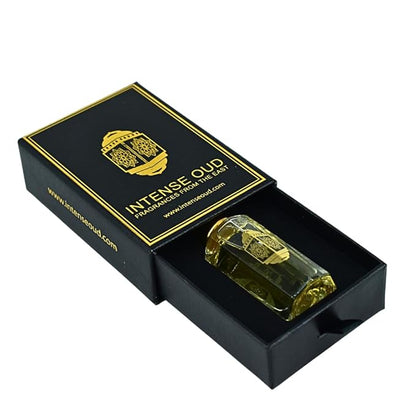 INTENSE OUD Eternal Homme Arabian Perfume Oil for Men & Women, Long Lasting Alcohol-Free Concentrated Fragrance, 12ml (0.40 oz) in Black Gift Box, Lavender & Vanilla Notes