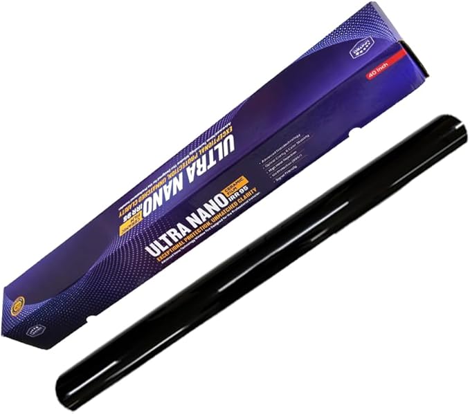 United Ultra Ceramic Window Tint 2PLY Nano Ceramic Film 50% 36Inch (Width) x 100Feet/Roll with High Heat Rejection 80-95% IRR - Car Window Tint Blocks UV/IR Rays Color Stability Adhesive Film