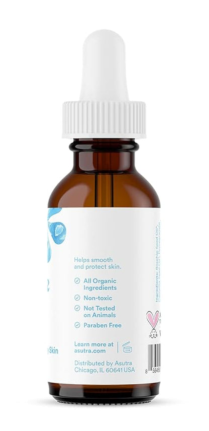 ASUTRA Restore Face Oil, 1 fl oz - Geranium & Rosehip Oil, Soften & Hydrate Dry Skin, Minimize Appearance of Fine Lines and Wrinkles