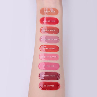 House of Hur Moist Ampoule Blusher with 50% Moisture Essence | Hydrating & Long-Lasting Blush | 0.68fl.oz (9 Shades) - Pink Rosie