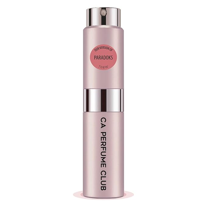 CA Perfume Impression of Paradoks for Women Amber Floral Scent Long Lasting Perfumes for Women Eau De Parfum Travel Size Refillable Atomizer Spray 0.27 Fl Oz 8ml