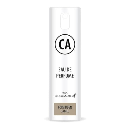 CA Perfume Impression of Forbidden Games for Women Eau De Parfum Floral Fruity Scent Long Lasting Perfumes for Women Travel Size TSA Ready for Day and Night Wear 0.33 Fl Oz 10ml