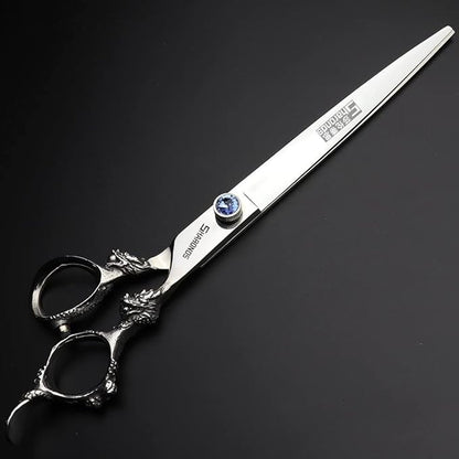 6/7/8/9-inch professional hair clipper set, stainless steel sharp hair clippers, hairdresser specific scissor (9 Inch Flat Scissors)