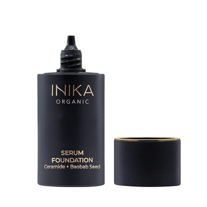Organic Serum Foundation | Vegan, Buildable Coverage, Weightless Second Skin Feel, Transfer Proof with Skincare Ingredients in Sustainable Packaging. Daring 25ml