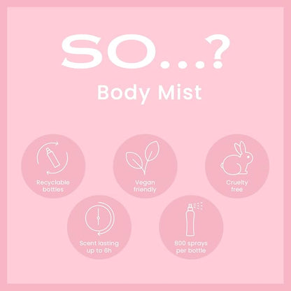 So...? Ibiza Dreams Body Mist for Women - 6.9 oz Body Mist - Pack of 3